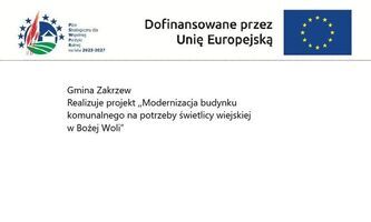 Modernizacja budynku komunalnego na potrzeby świetlicy wiejskiej  w Bożej Woli