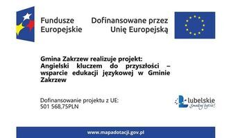 Angielski kluczem do przyszłości – wsparcie edukacji językowej w Gminie Zakrzew.